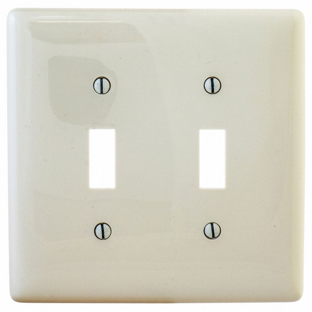 Wall Plate Toggle Almond Nylon