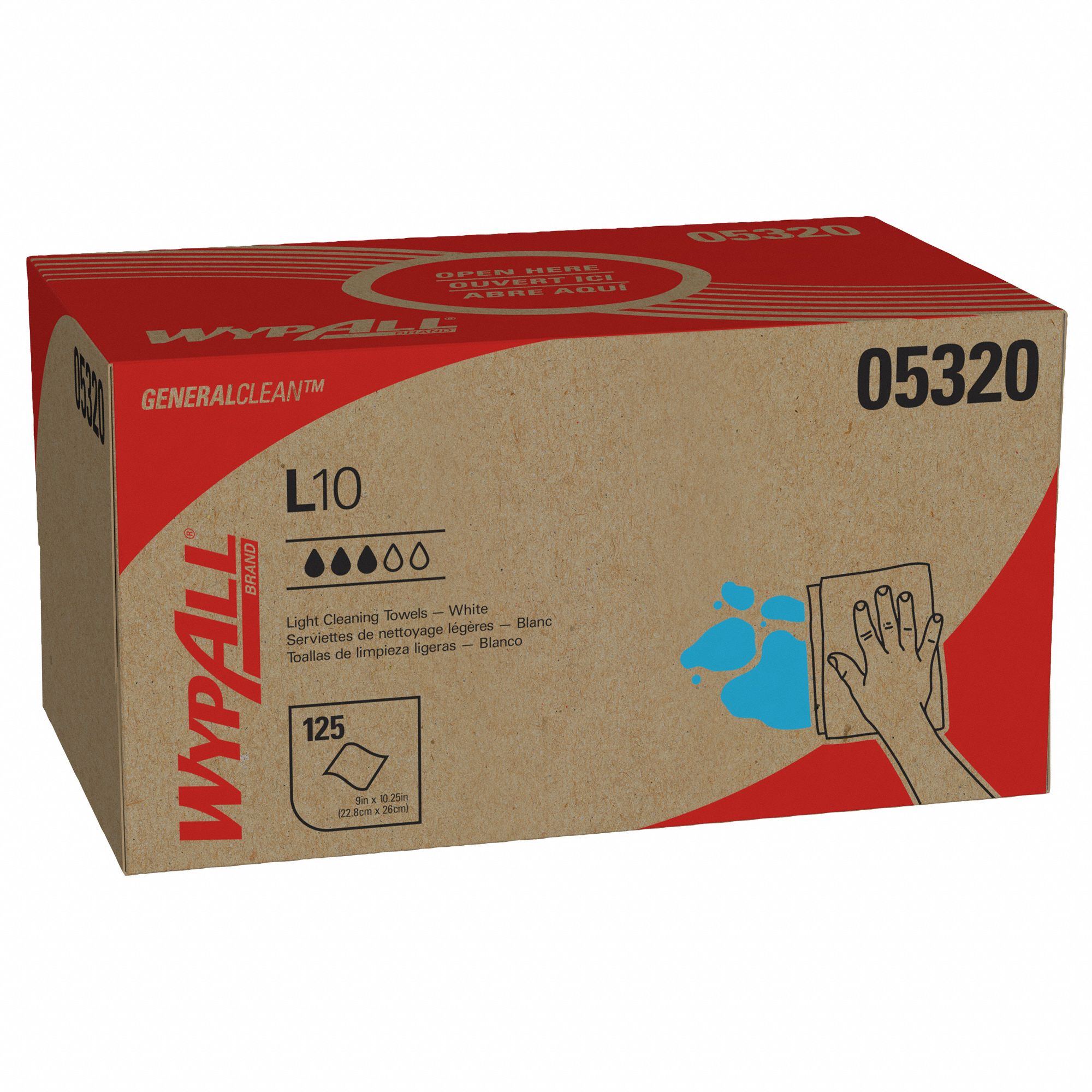 Cleaning Wipes Dispenser Box White PK18