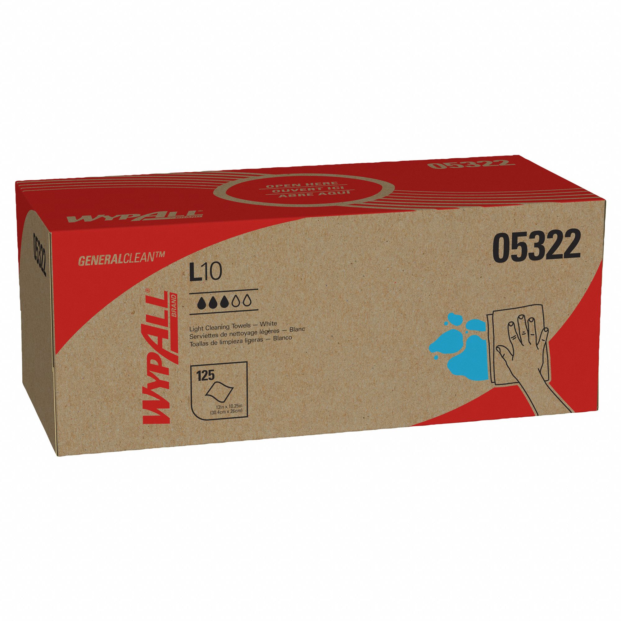 Cleaning Wipes Dispenser Box White PK18