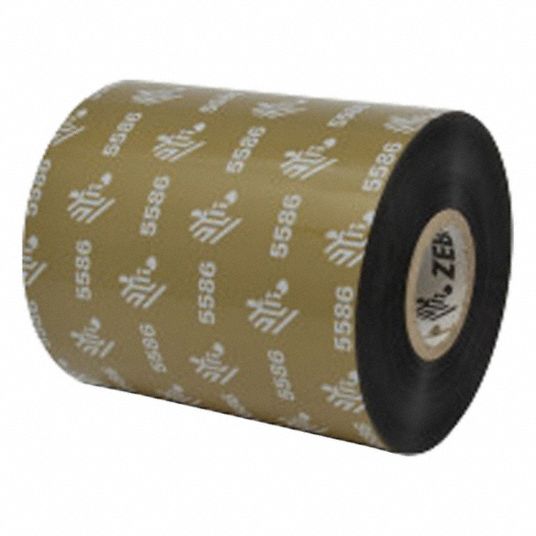 Zebra, 3.27 in Ribbon Wd, THERMAL TRANSFER RIBBON - 896T12|05319BK08345 ...