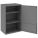 WALL CABINET, 20 IN X 14¼ IN X 32¾ IN, SOLID, 2 ADJUSTABLE SHELVES, GREY, 35 LB W, STEEL