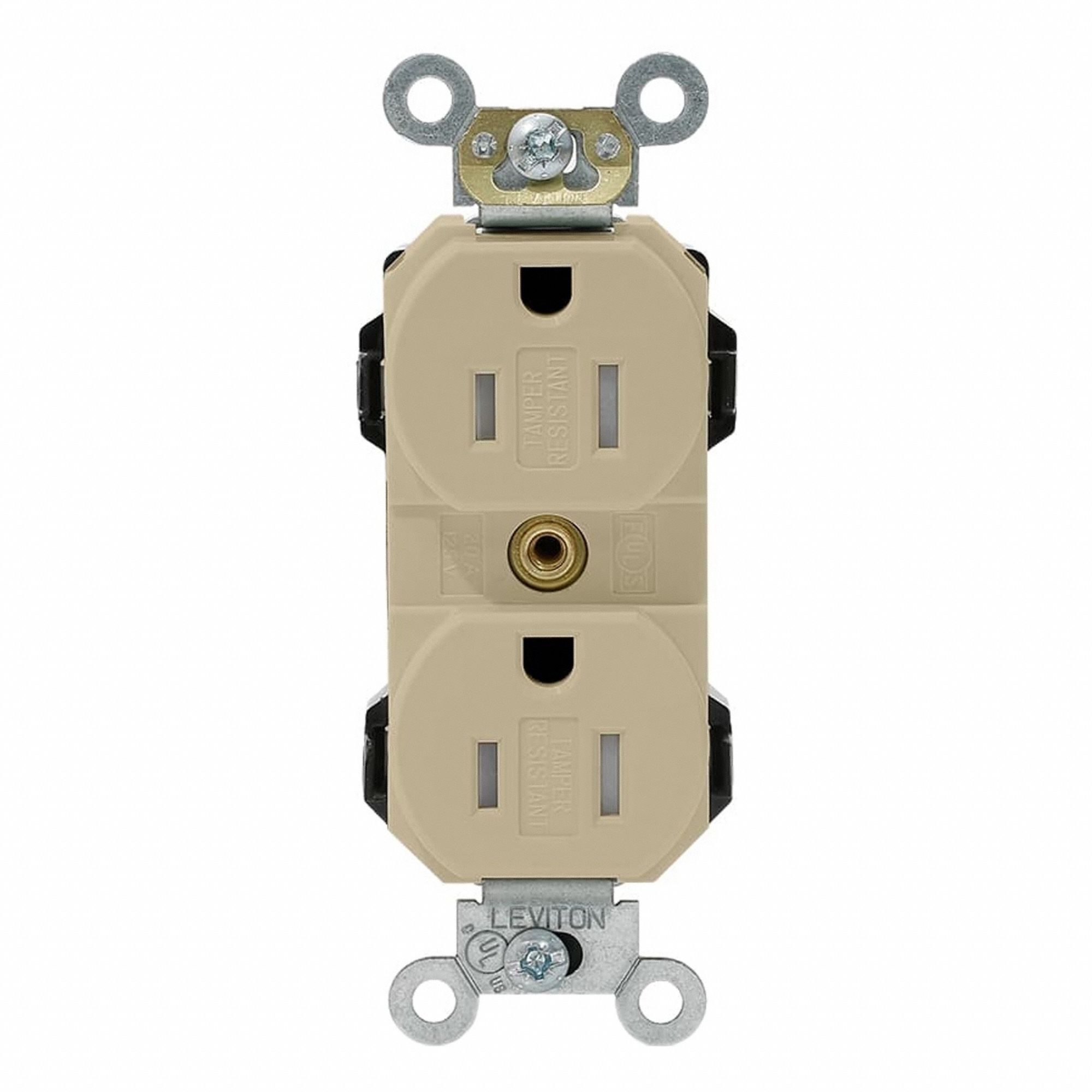 Lev-Lok Rec 15A 125V TR Ivr