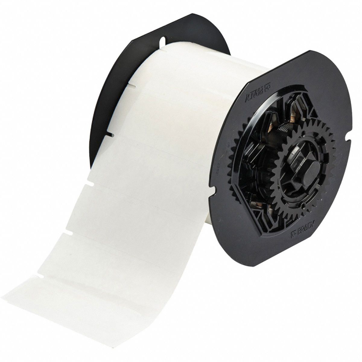 Pre-Cut Label Stock Roll: 1 in x 3 in, Acrylic, Aggressive Adhesive/Permanent Adhesive, 1, 500 Labels