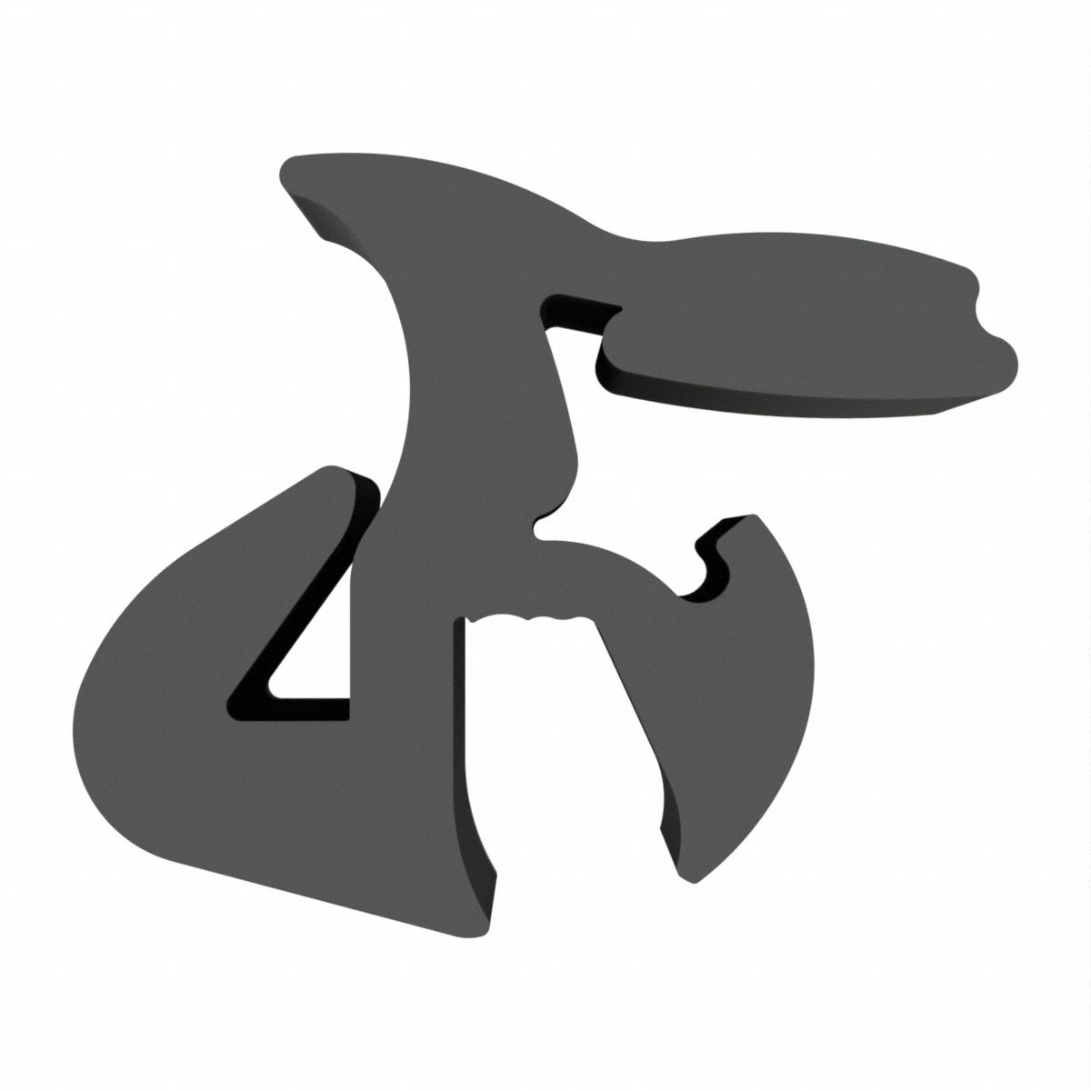 Locking Gasket: One-Piece Self-Locking Locking, 25 ft Overall Lg, 1.05 in Overall Ht