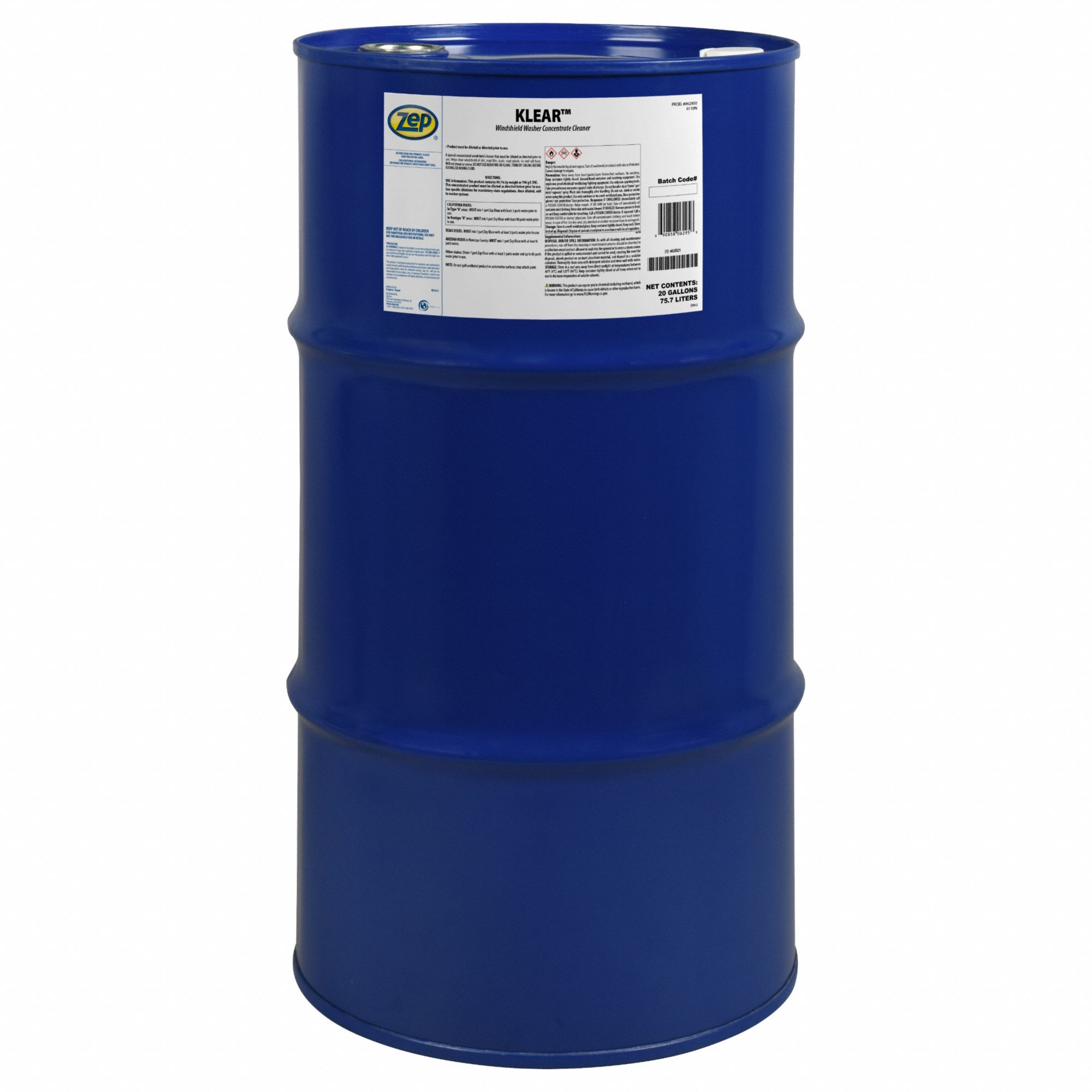 Windshield Washer Drum 20 gal Sz