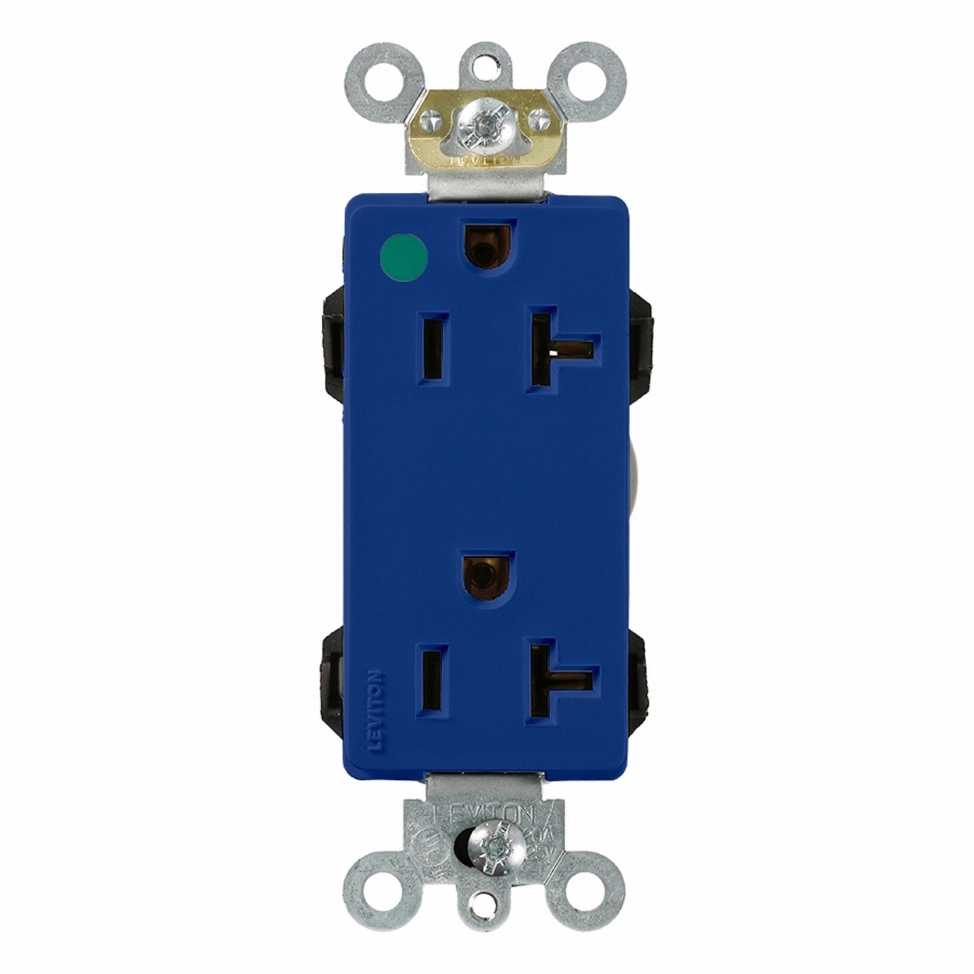 Lev-Lok DPl Dup 20A 125V HG SelfGr Blue
