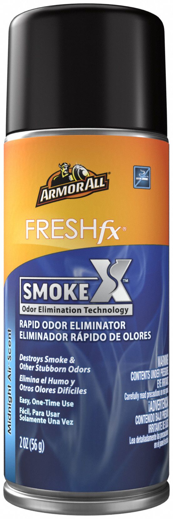 Air Freshener: Midnight Air, Black/Orange, Fogger Air Freshener, Liquid, Aerosol Spray Can