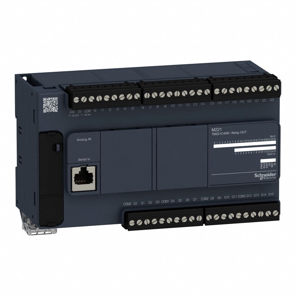 PLC: (24) Discrete, (16) Relay, 100 to 240V AC