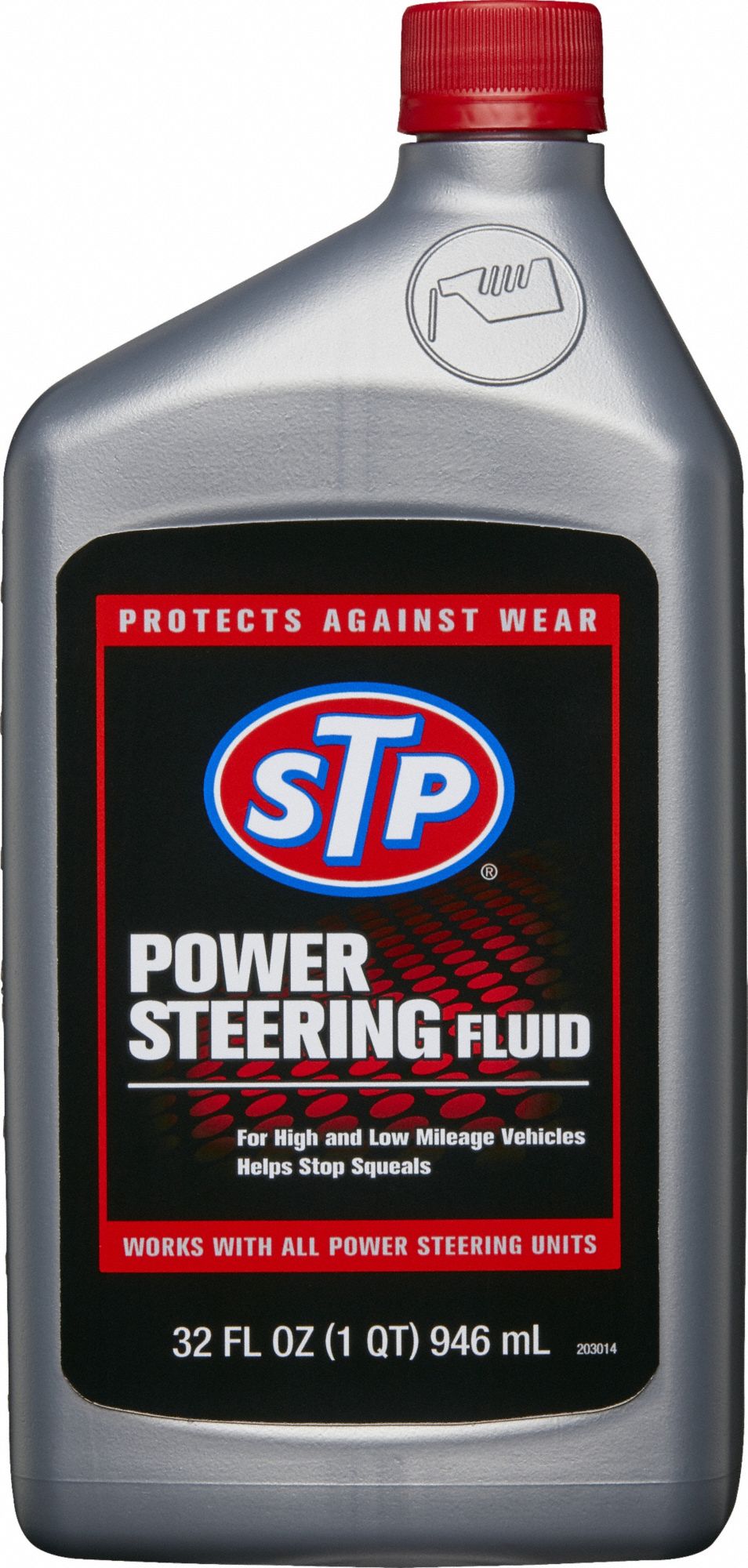 Power Steering Fluid: Power Steering Fluid, 32 fl oz Container Size, Synthetic Blend
