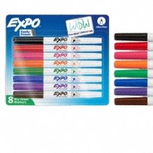 Dry Erase Marker Ultra Fine Assorted PK8