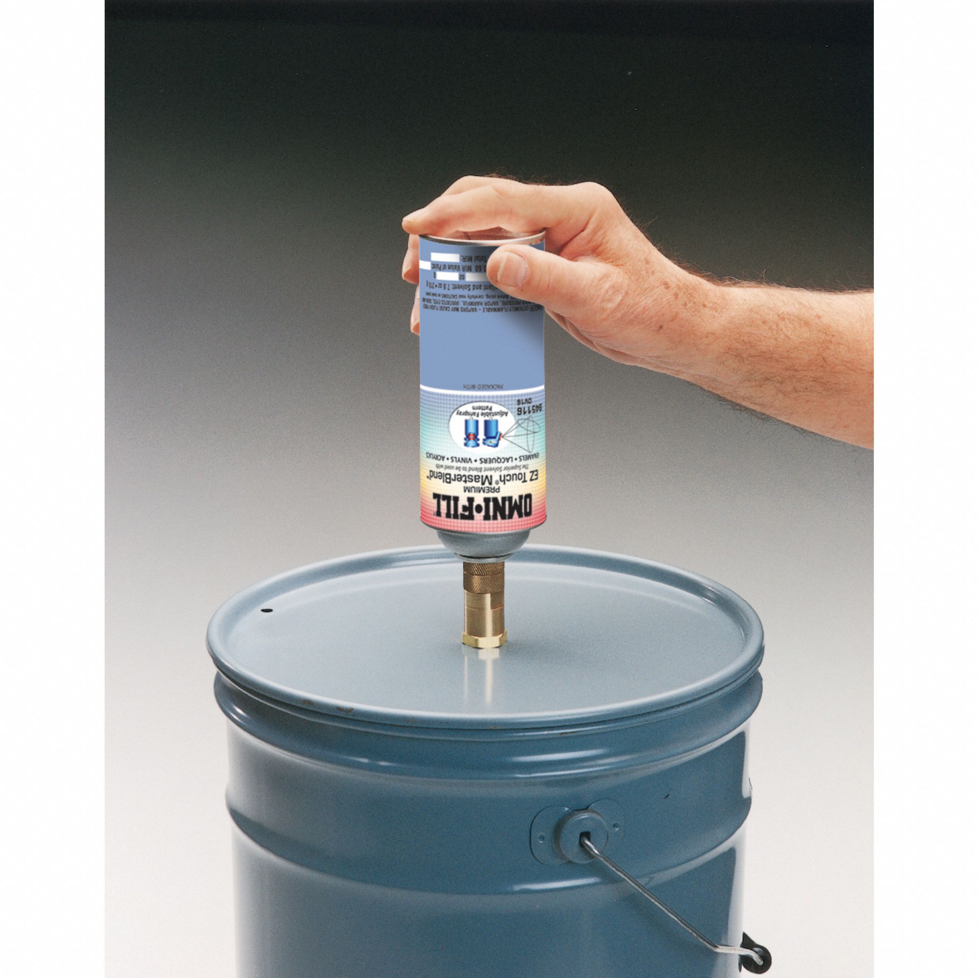 OMNI-FILL, Female Can Adapter, Silver, Aerosol Paint Filling System ...
