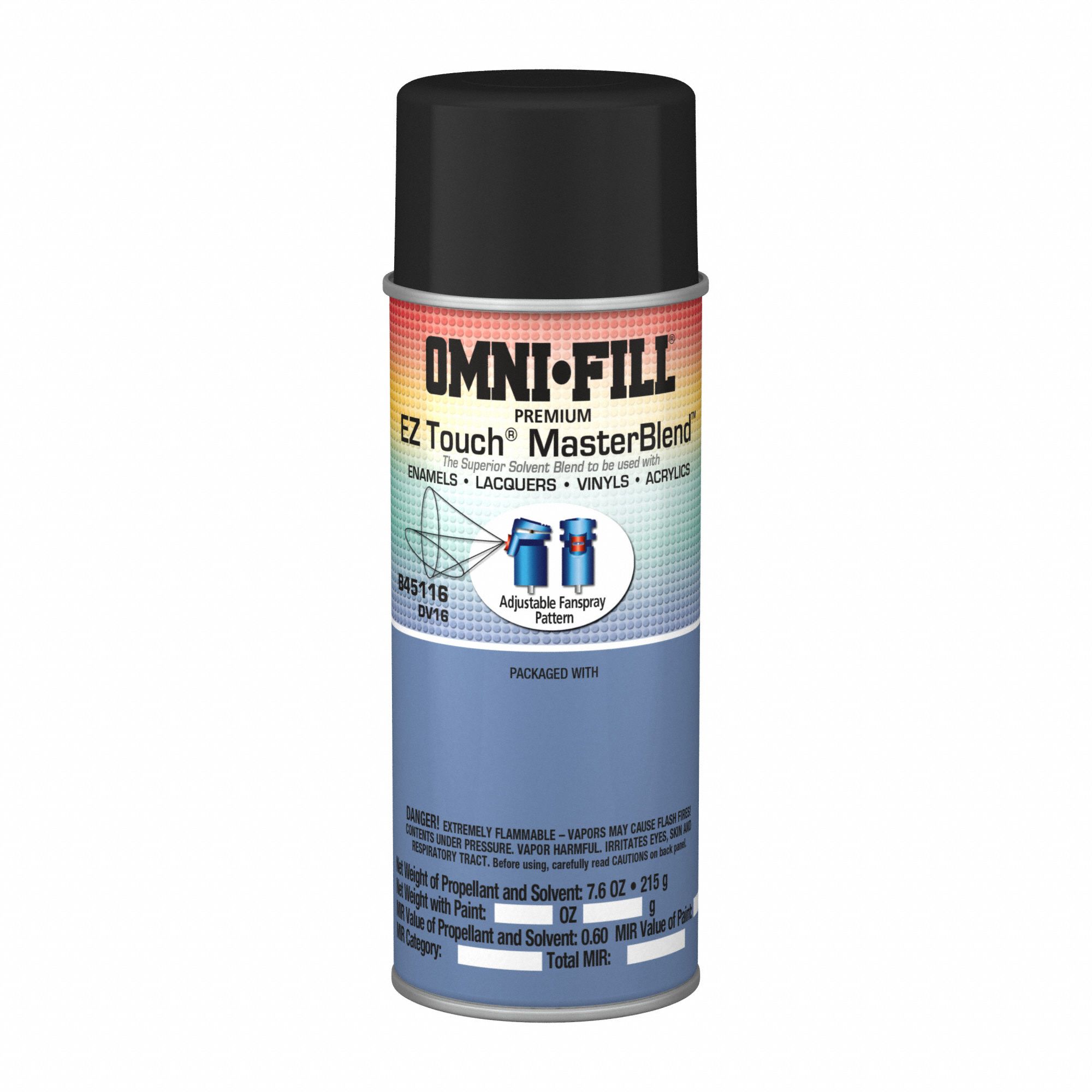 Aerosol Paint Can Blends: Aerosol Can, Solvent, 16 oz Container Size, B11011/B11111/B15015