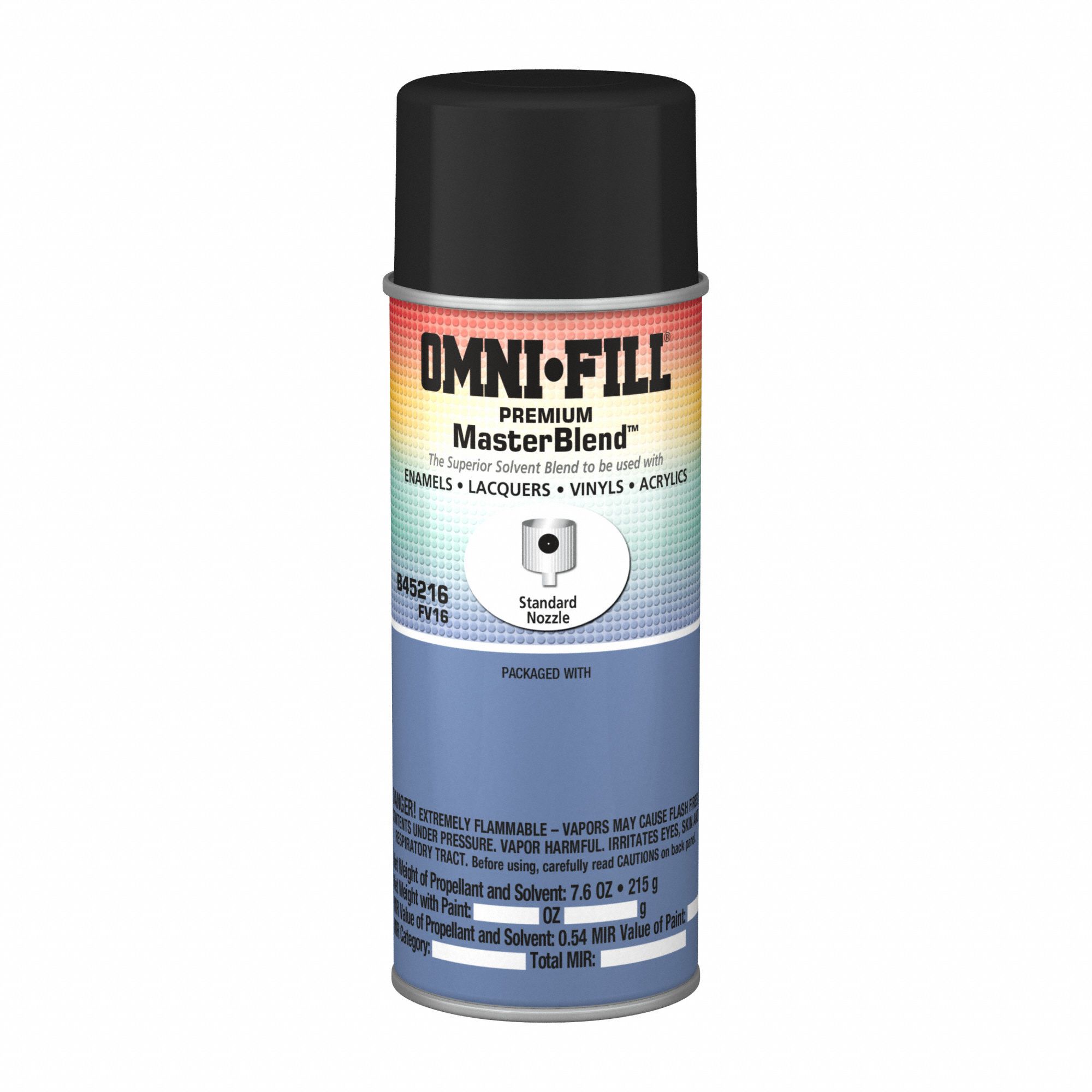 Aerosol Paint Can Blends: Aerosol Can, Solvent, 16 oz Container Size, B11011/B11111/B15015