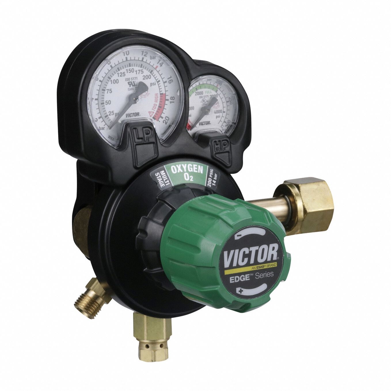 VICTOR, Two Stage, CGA 540 Inlet, Gas Regulator - 870ZH9|0781-5260