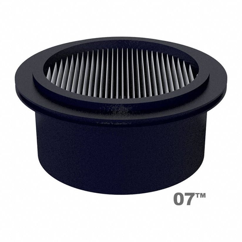 Pleated Filter: Polyester, 1.37 in Overall Ht, 3 in Outside Dia, 07