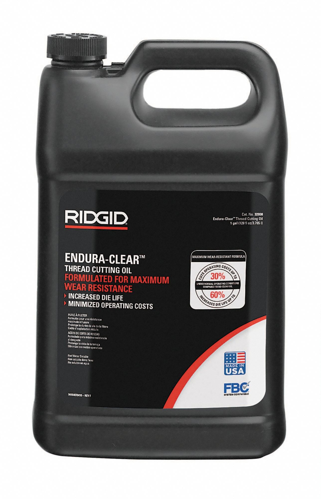 CUTTING OIL, 1 GALLON, CAN, ENDURA-CLEAR
