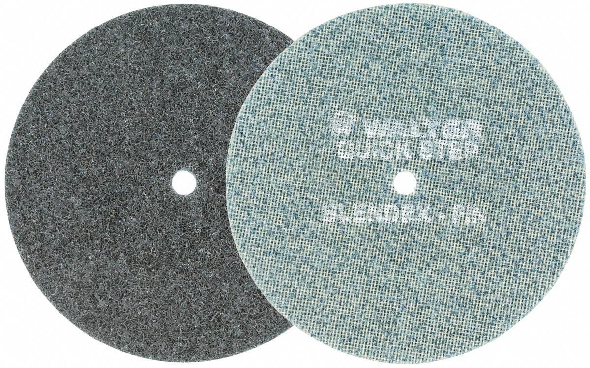 Hook-and-Loop Surface Conditioning Disc: 6 in Dia, Aluminum Oxide, Fine