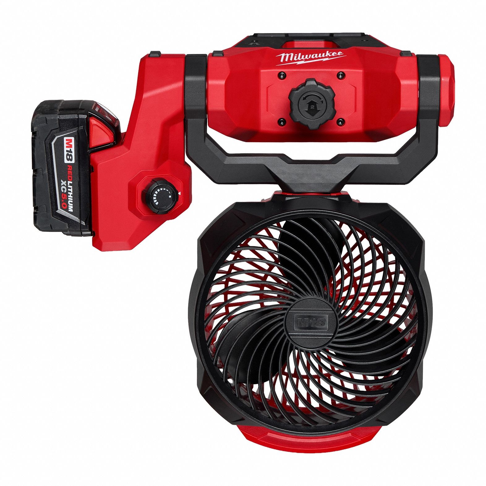 Jobsite Fan: M18™, 7 in Blade Dia., Variable Speed, Tool Only