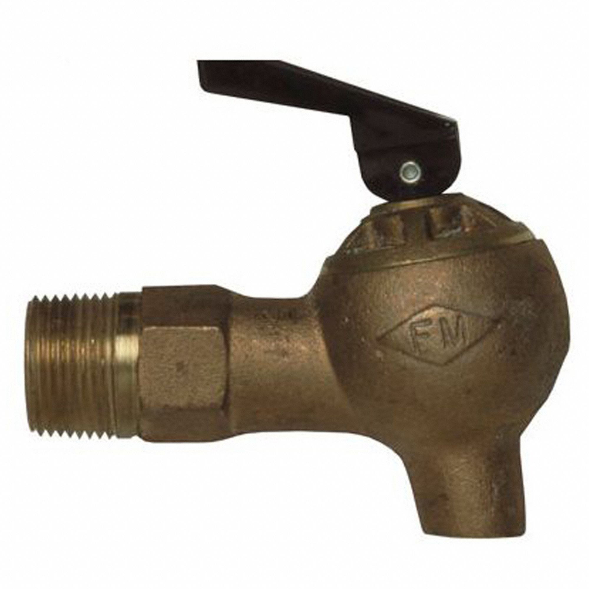 FAUCET, SELF-CLOSING, ¾ IN MALE NPS/3/4 IN MALE NPT, RIGID, INTERNAL, BROWN