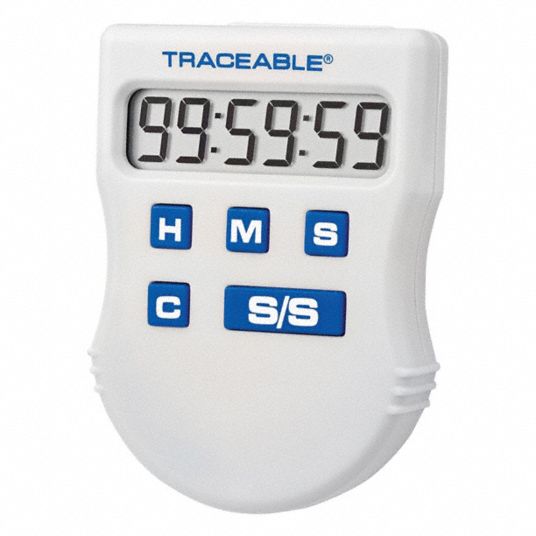 TRACEABLE, Memory Recall, 3/4 in x 1 1/2 in x 2 in, Digital Timer ...