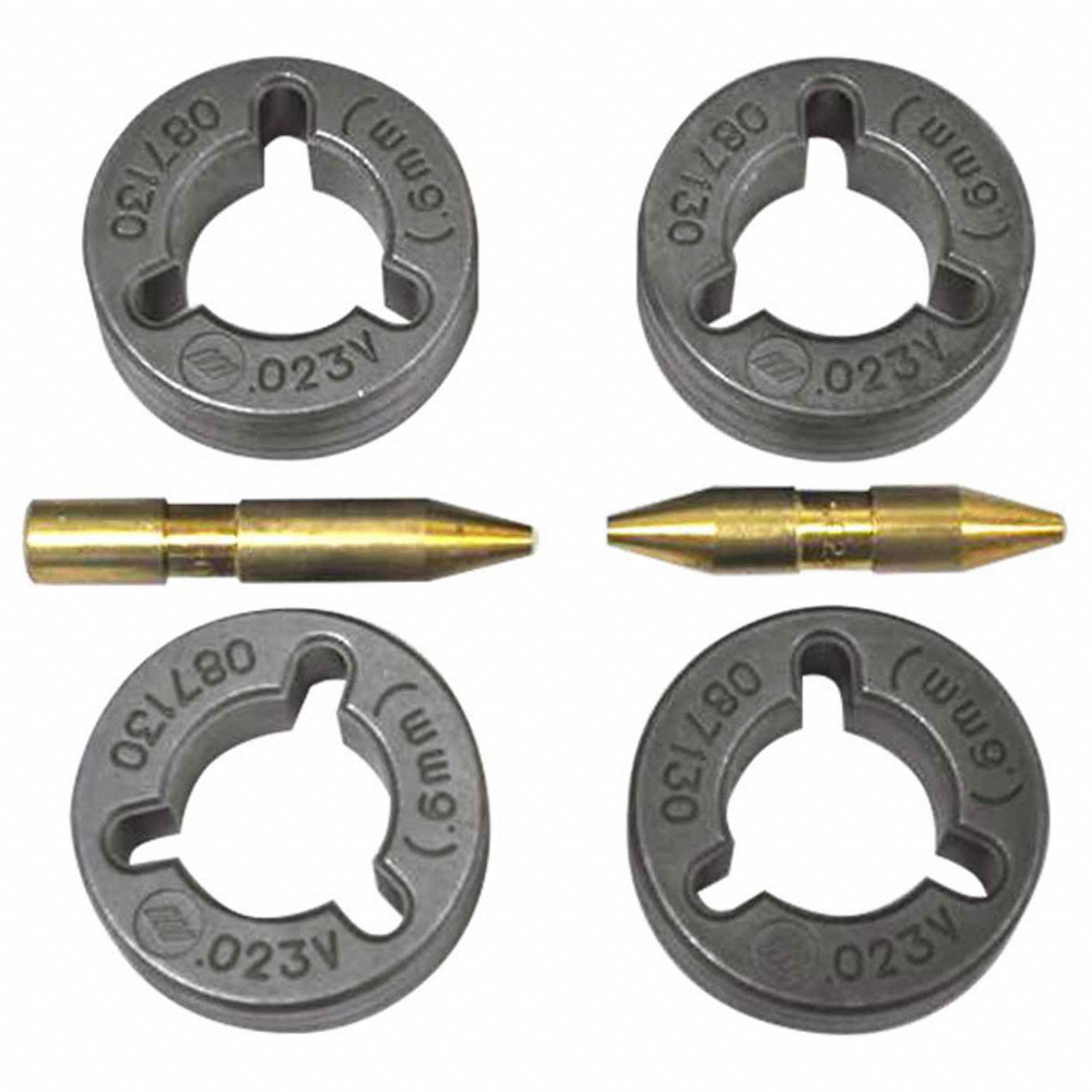 DRIVE ROLL KIT, 4-ROLL, 0.025 IN, V-GROOVE, 0.023 IN TO 0.025 IN