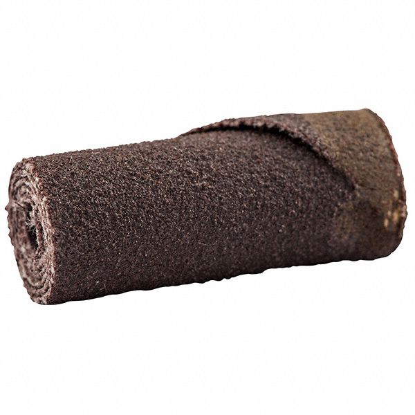 Cartridge Roll: Straight, 3/8 in Dia x 1 in L, 1/8 in Pilot, Aluminum Oxide, 240 Grit, R228