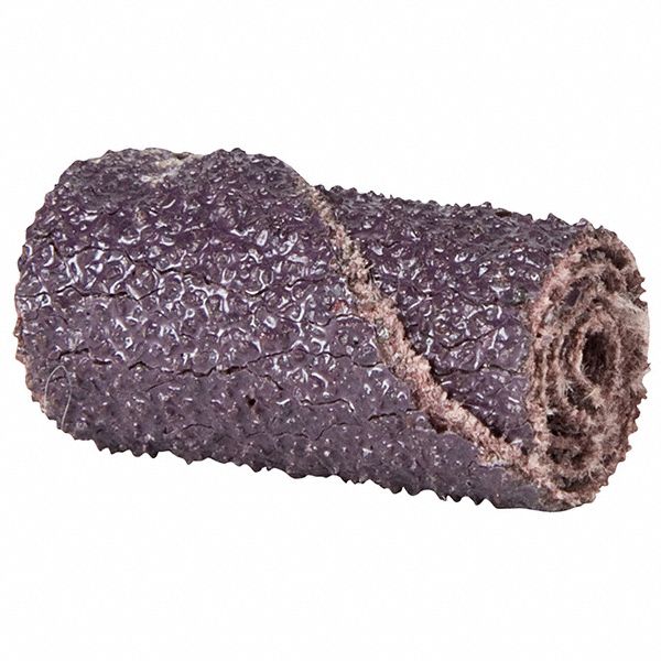 Cartridge Roll: Straight, 1/2 in Dia x 2 in L, 1/8 in Pilot, Aluminum Oxide, 120 Grit, R228
