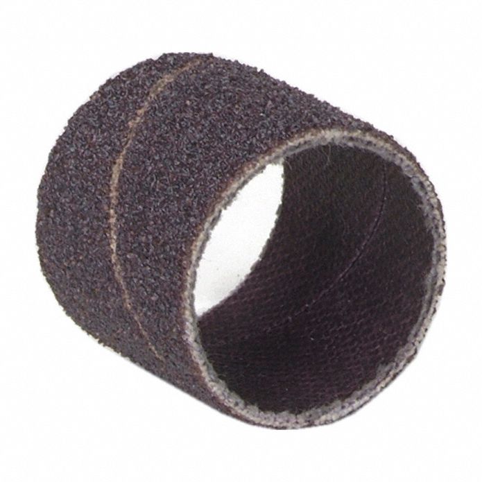 Spiral Band: 1/2 in Dia x 1/2 in W, Aluminum Oxide, 120 Grit, R228, 30, 000 RPM Max Op Speed