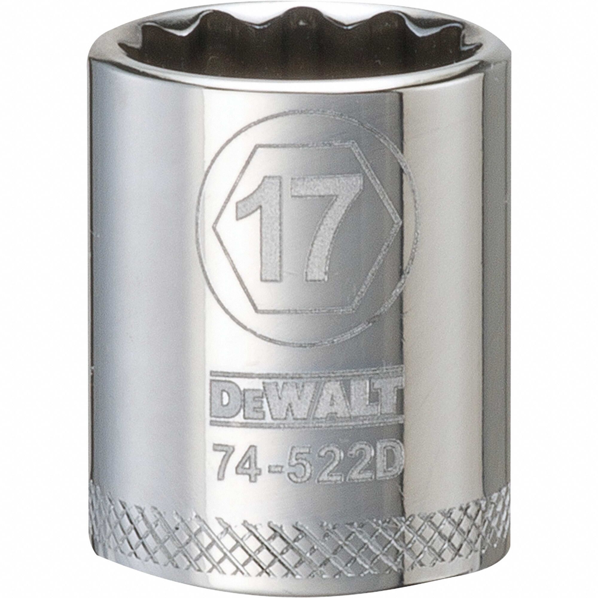 Socket 12 pt 3/8in 17 mm