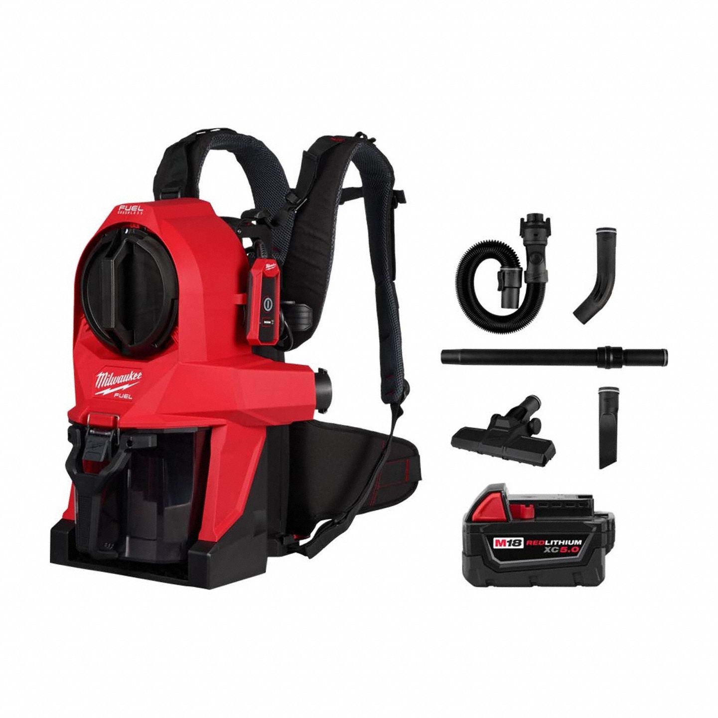 M18 FUEL Backpack Vac +M18 XC5.0 Battery