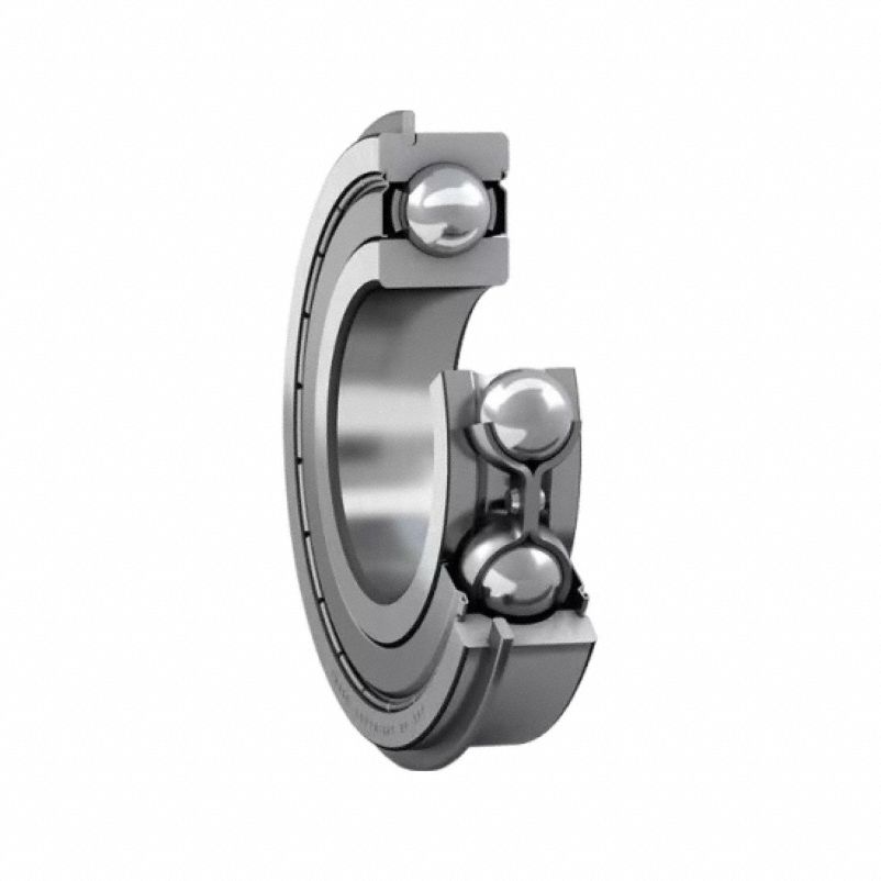 Radial Ball Bearing: 6203, 17 mm Bore, Dbl Shield, 40 mm OD, 12 mm Outer Ring Wd, Alloy Steel