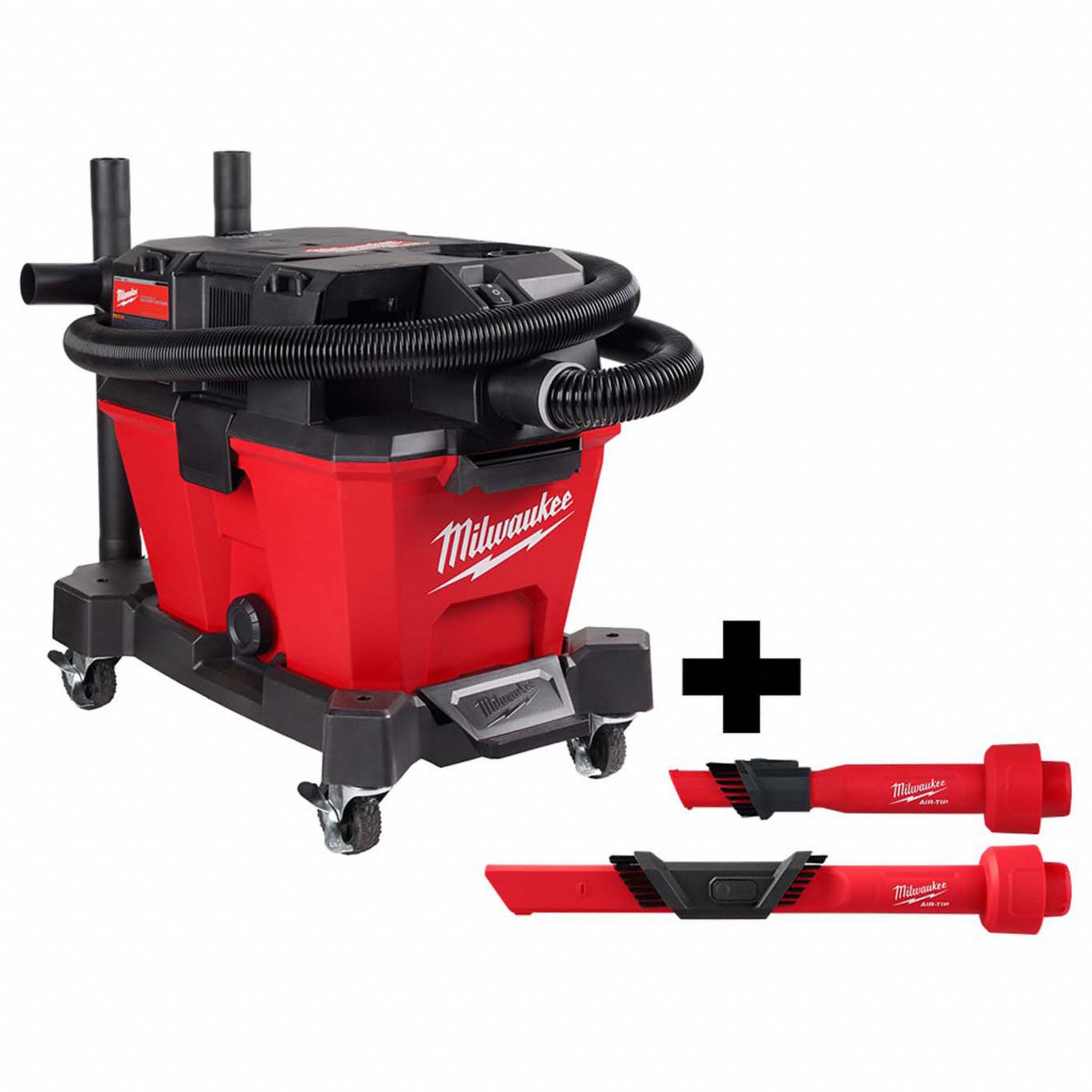 MILWAUKEE, 6 gal Tank Size, Plastic, Wet/Dry Vacuum 385XK7091020, 49902028, 49902023