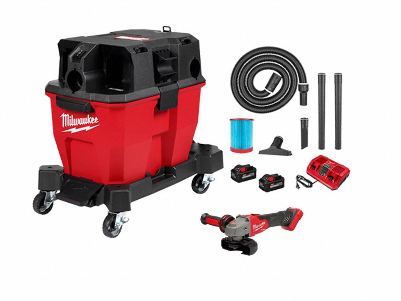 M18 FUEL 9 GAL Wet/Dry Vac + Grinder
