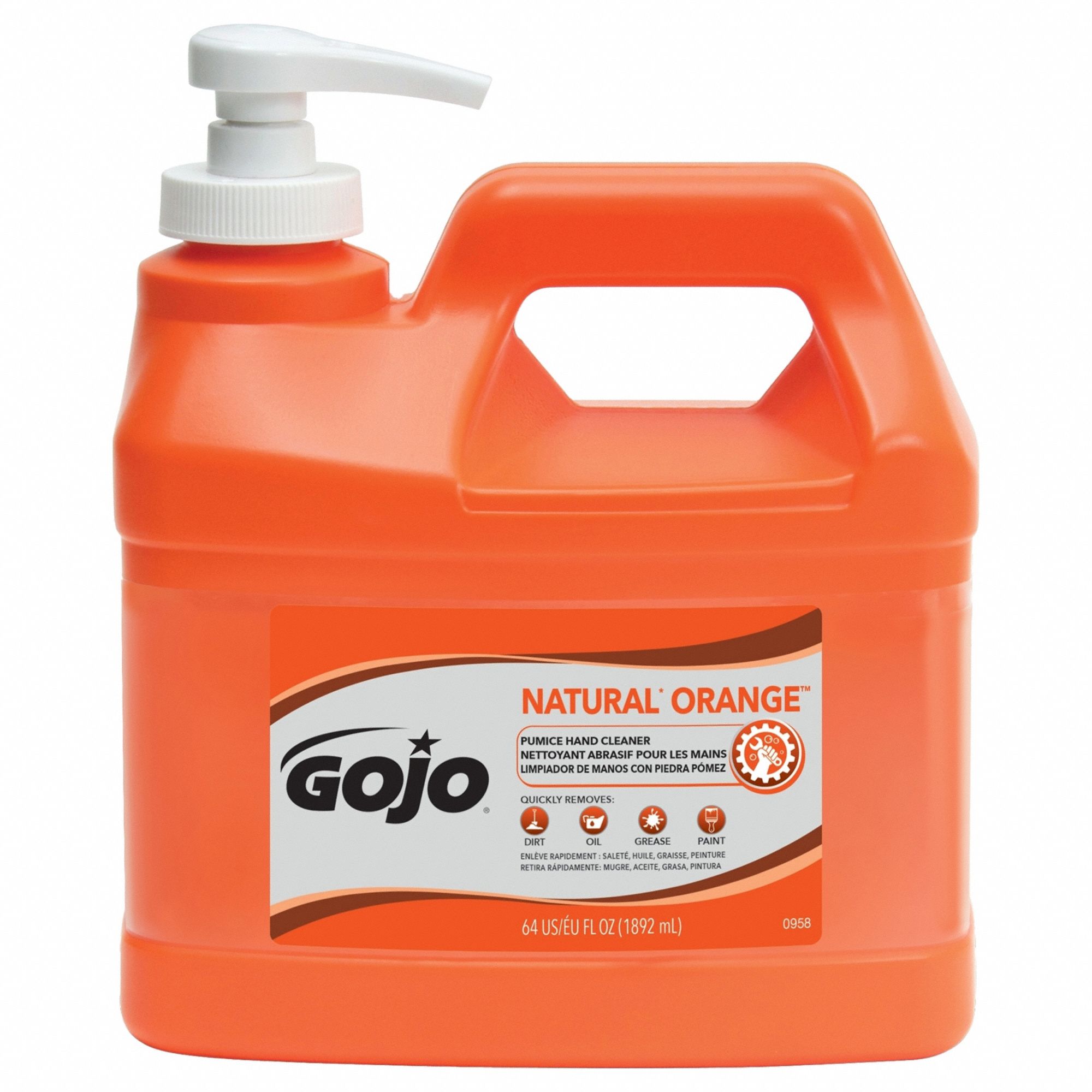 GOJO Liquid Pump Bottle Hand Cleaner 782KZ9 0958 04 Grainger