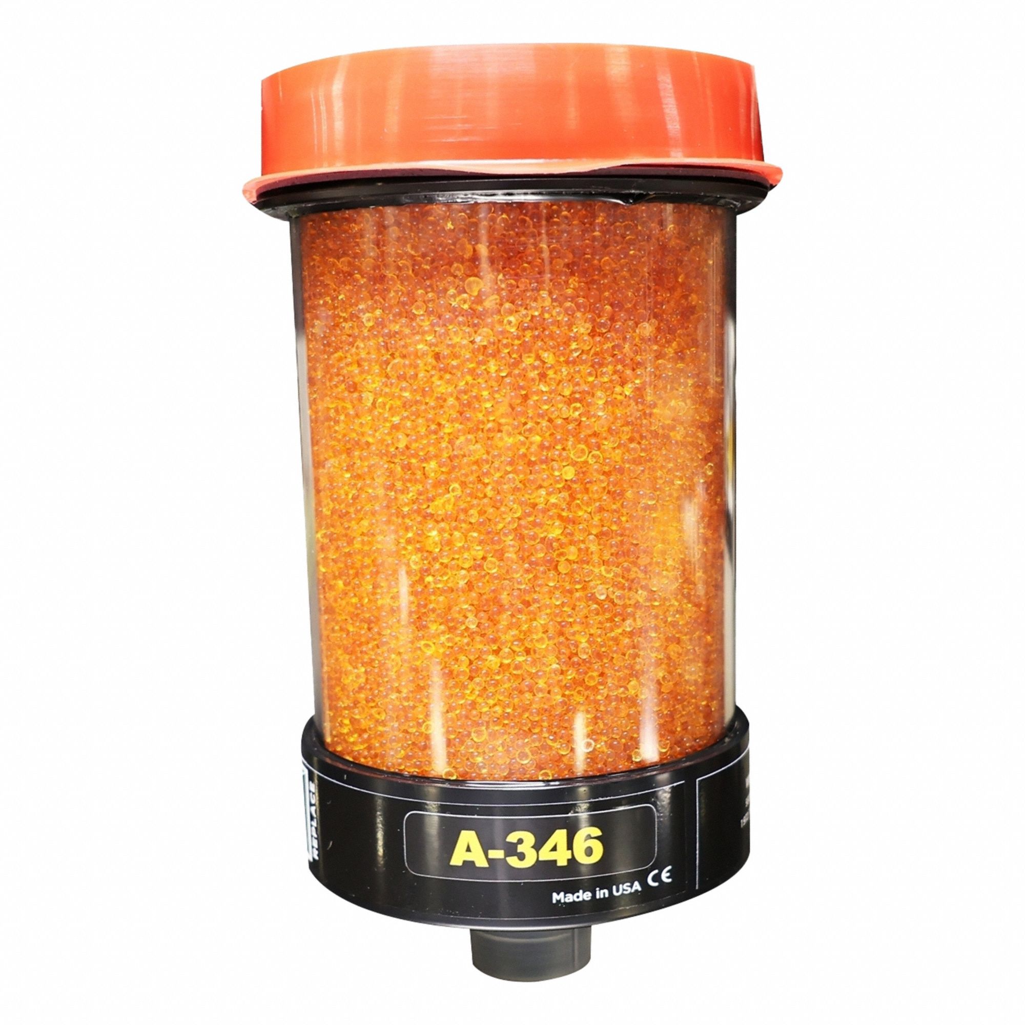 Desiccant Breather Replacement Cartridge: Silica Gel, 2 Micron Rating, 8 in Overall Lg