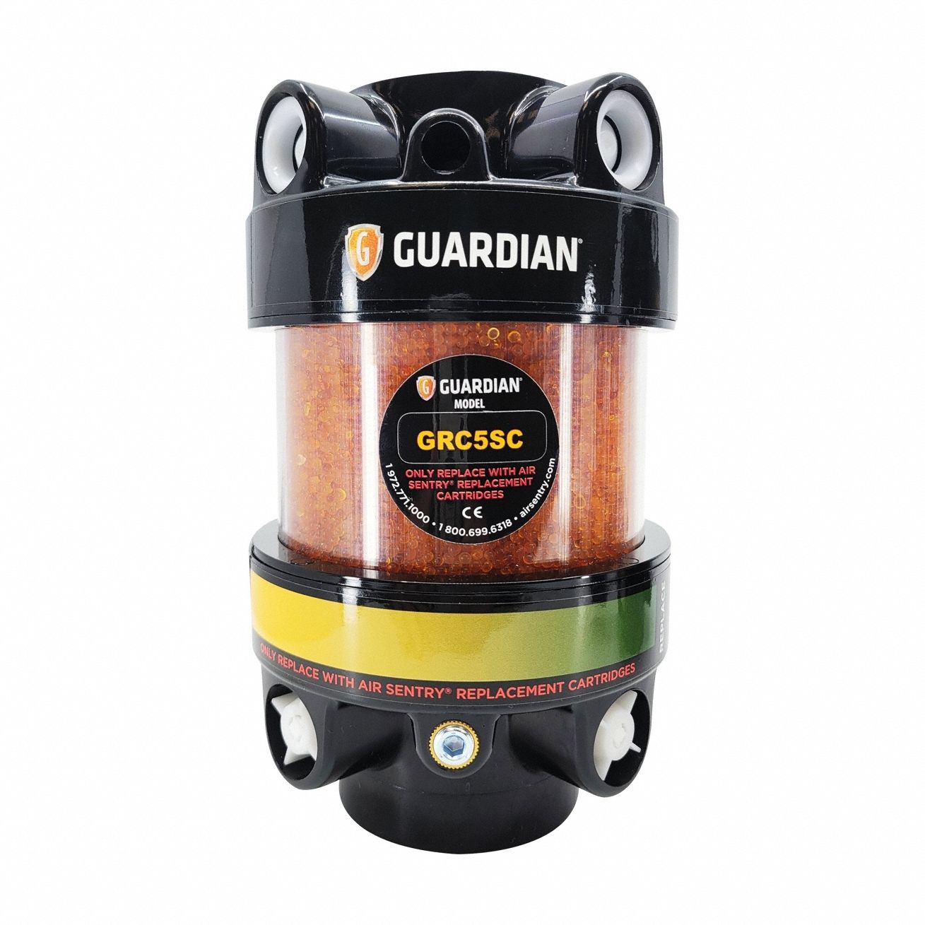 Hydraulic Tank Desiccant Breather: Guardian Series, Silica Gel, 2 Micron Rating