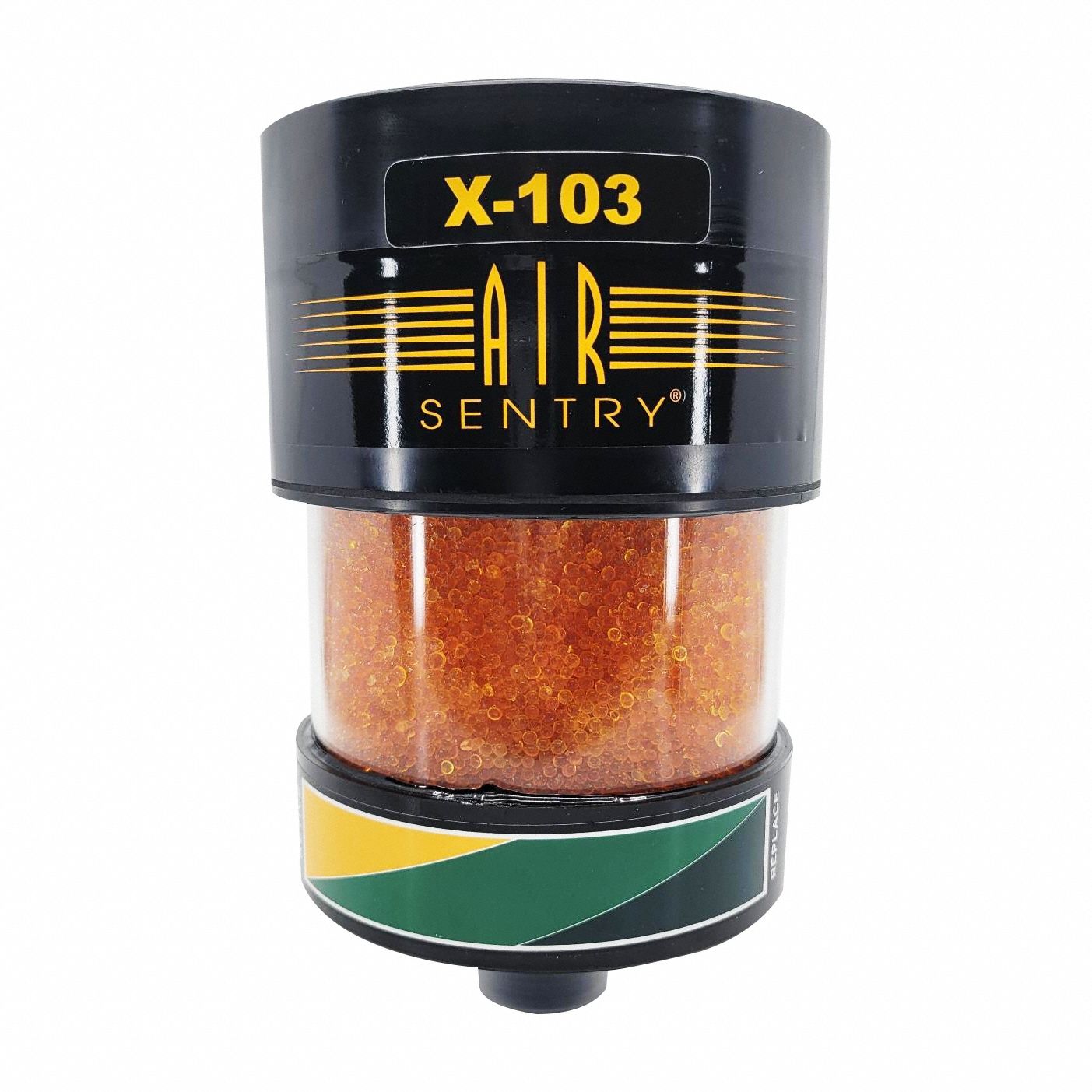 Hydraulic Tank Desiccant Breather: X Series, Silica Gel, 2 Micron Rating, 7 in Overall Lg