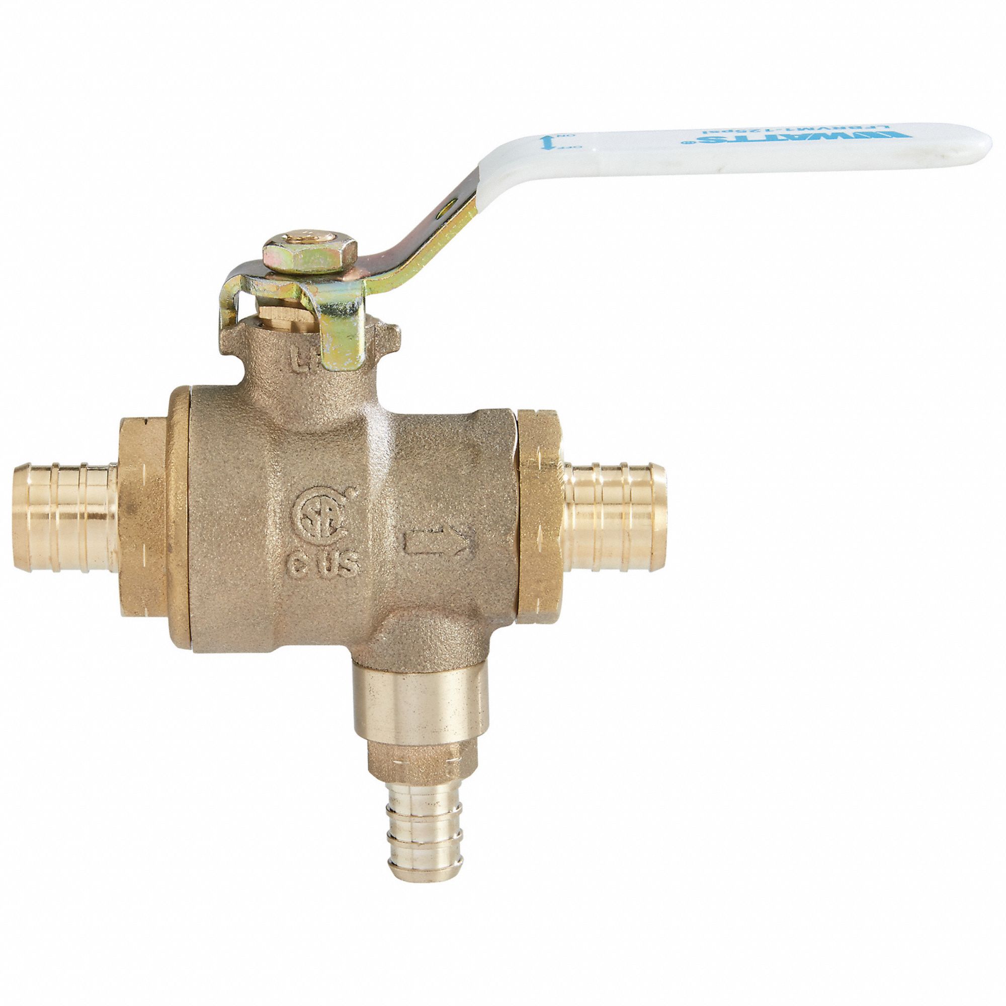 Ball And Relief Valve: Crimped x Crimped, 3/4 in x 3/4 in, Bronze, 400 psi Max. Op Pressure