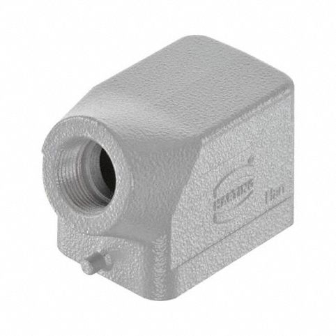 Rectangular Connector Hood: Size 6 B, Side, Single-Entry, PG13.5 Cable Entry, IP65/IP66/IP67
