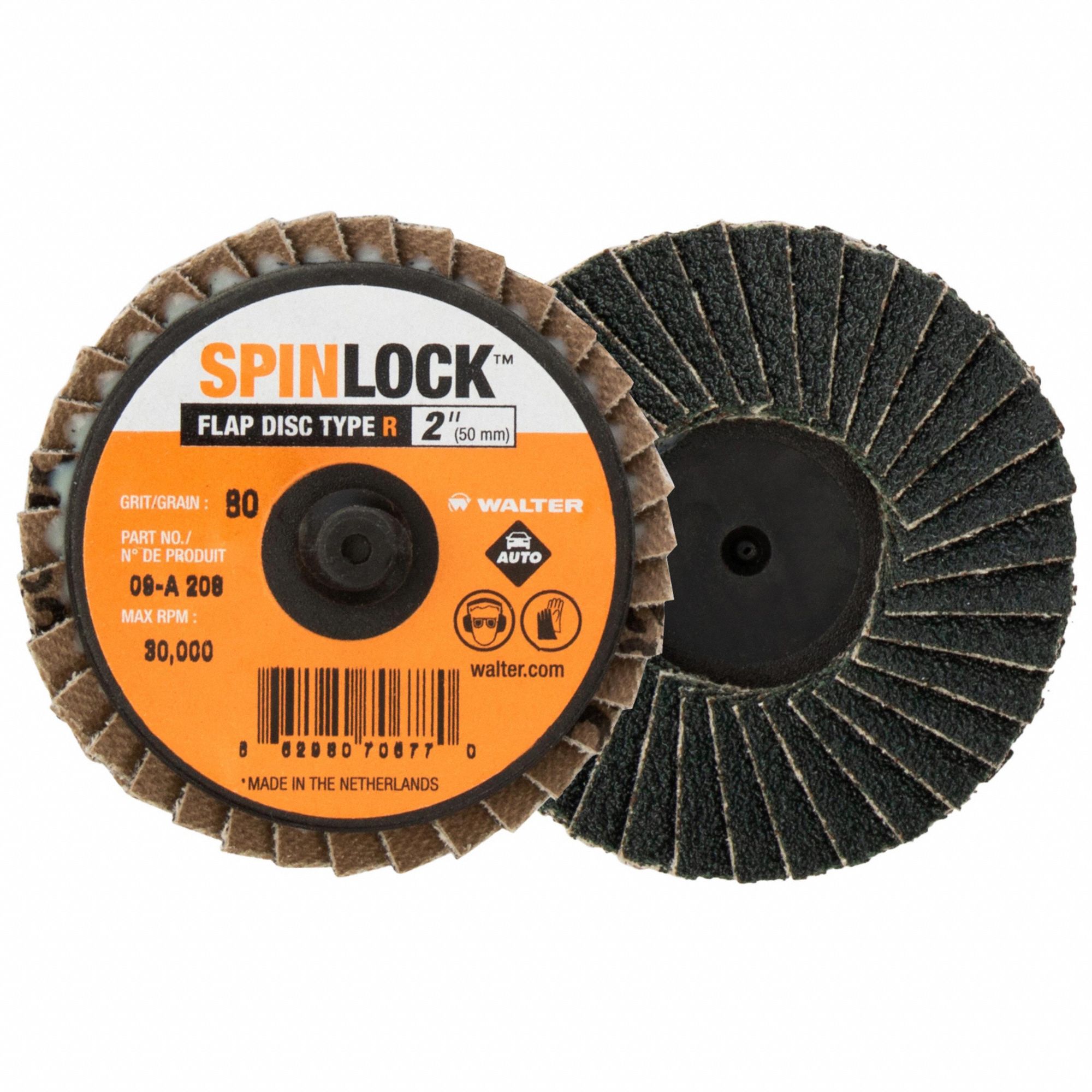 WALTER SURFACE TECHNOLOGIES, Type 27, TR, Flap Disc 801WC909A306