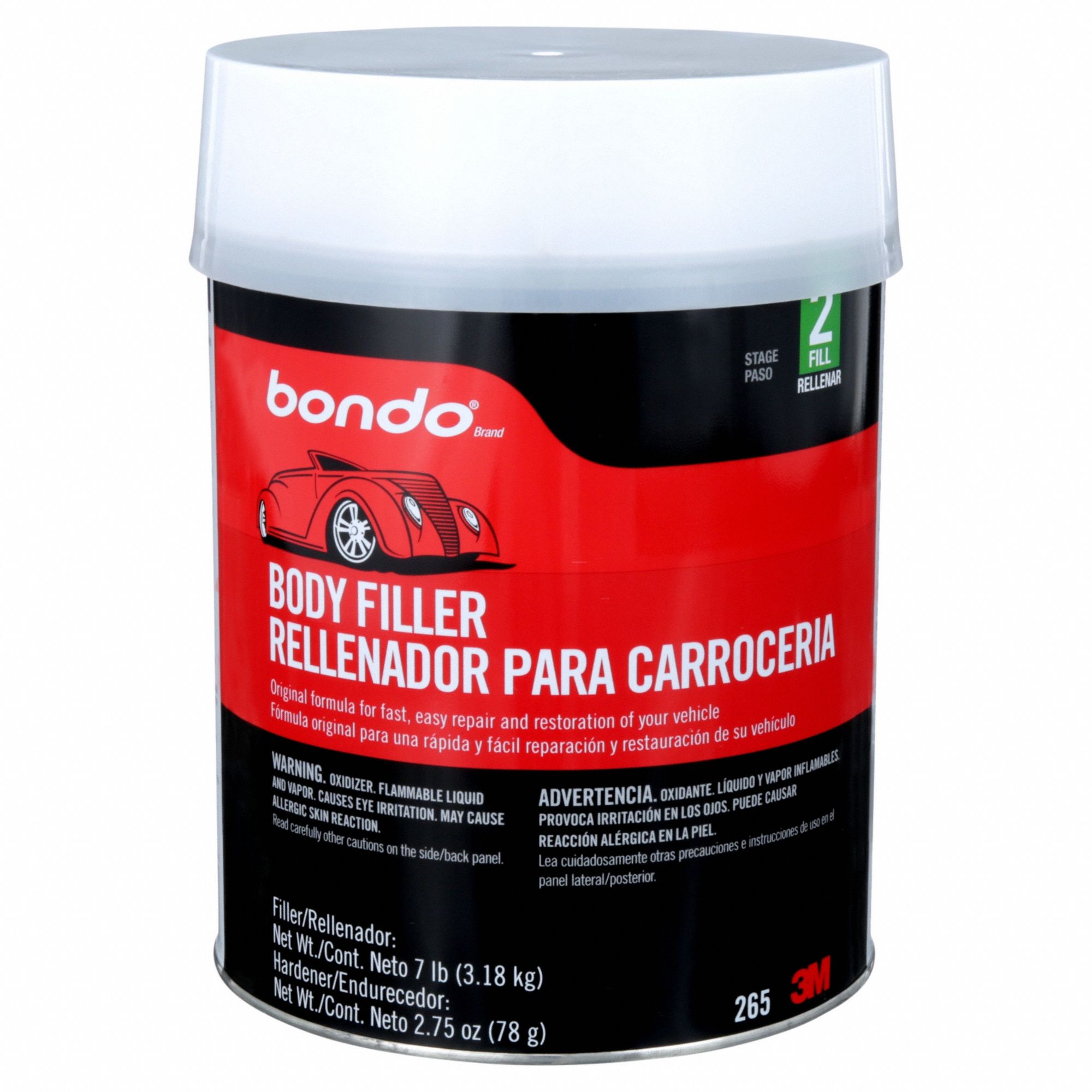 BONDO, 20 min Full Cure Time, Body Filler 3RAP9265 Grainger