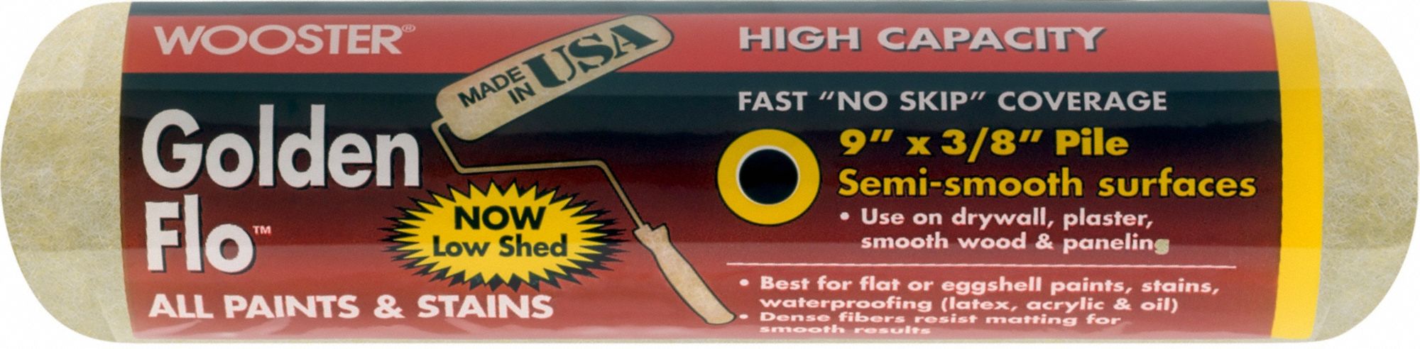 PAINT ROLLER COVER,STANDARD,9 IN L,1PK