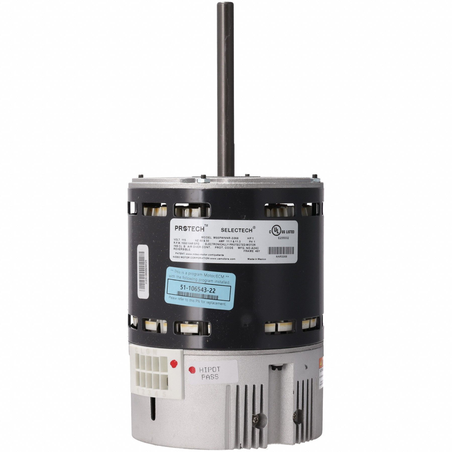 Ri519様 RHEEM-RUUD, Rheem/Ruud, 51-106543-22, AC Motor - 397AC1|51-106543