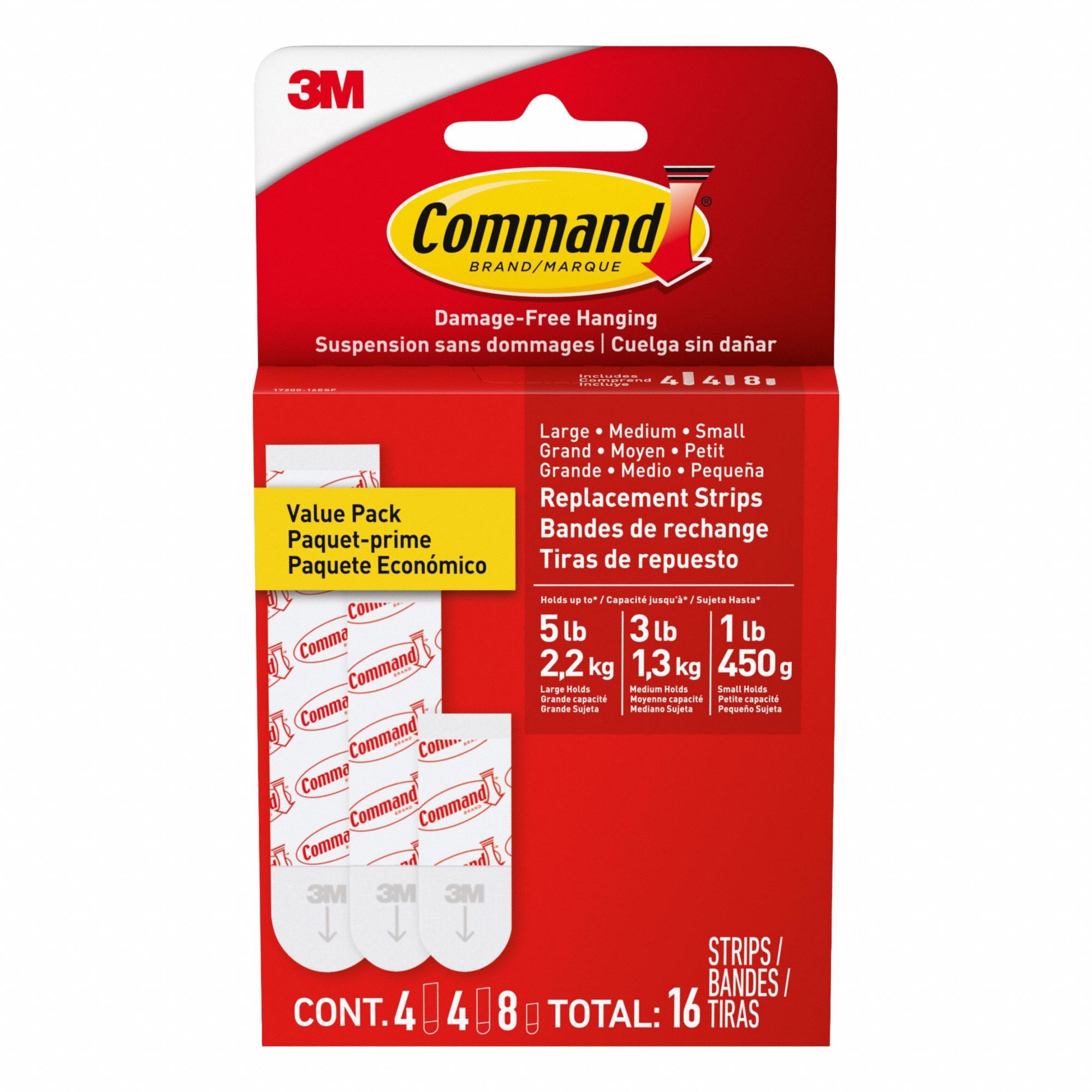 Adhesive Refill Strips, Assorted Refill Strips Foam