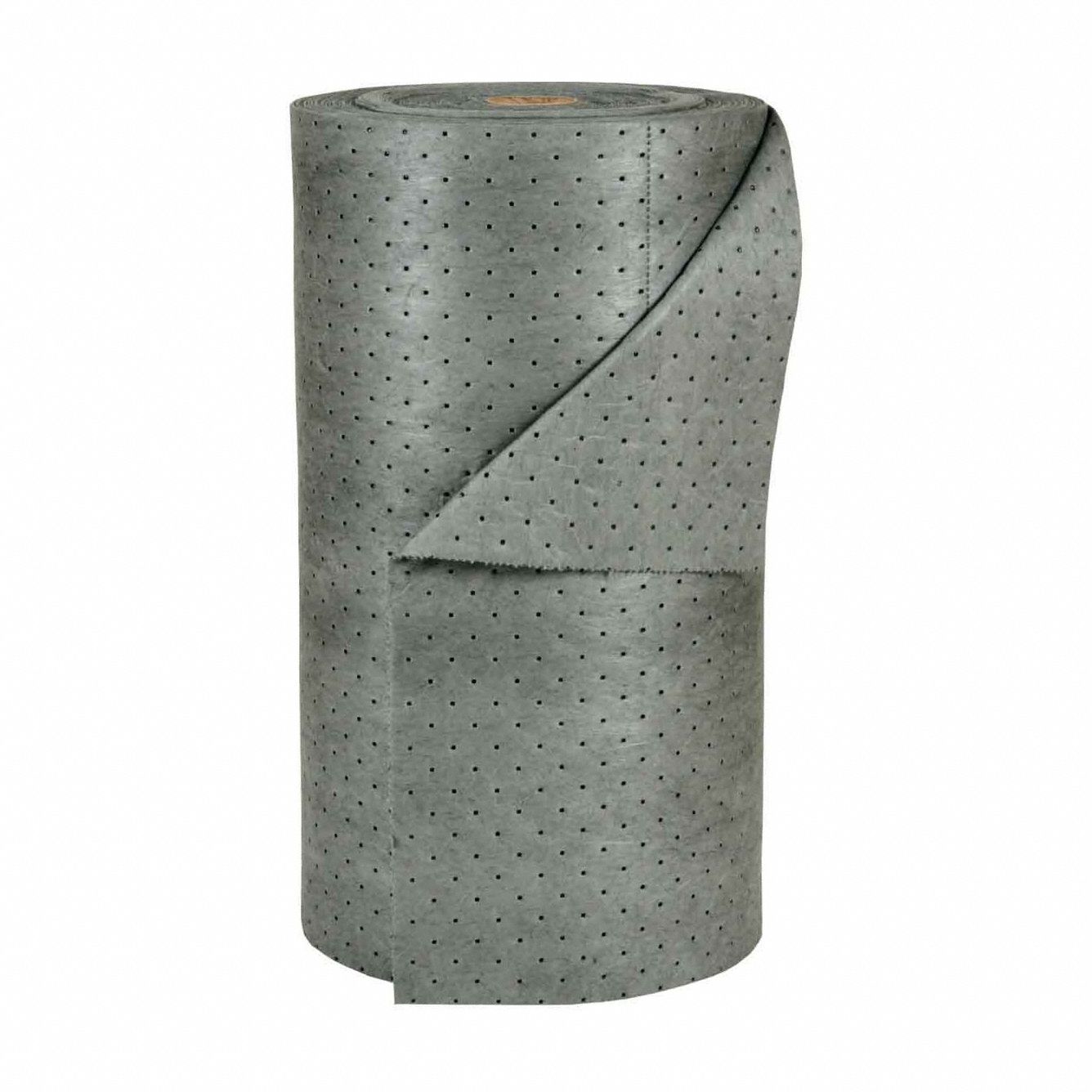 Sorbent Roll: Gray, Polypropylene, 150 ft Roll Lg, 30 in Roll Wd, Box