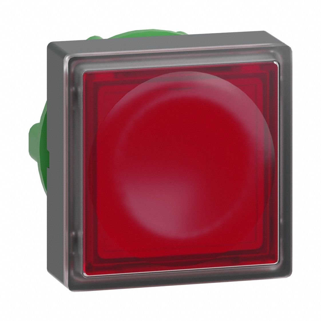 Flush Push Button: Red, 22 mm Mounting Size, Non-Metallic, Momentary