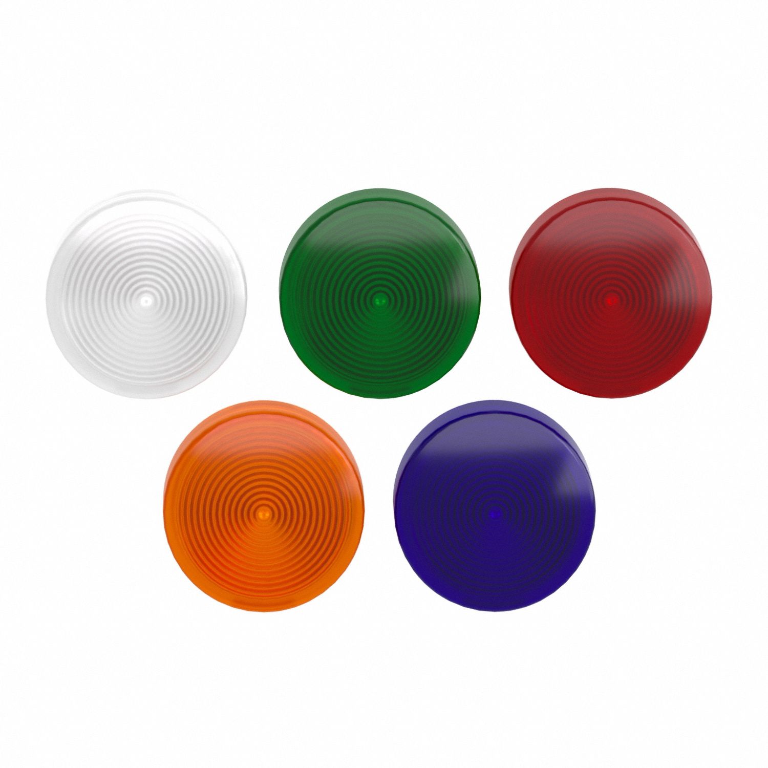 Pilot Light Head: 22 mm Panel Mounting Hole Dia, Blue/Green/Orange/Red/White, LED