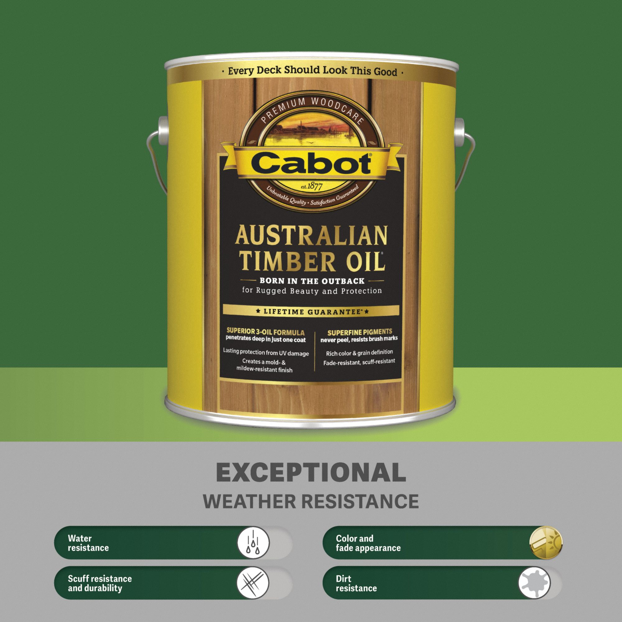 Wood Stain: Wood Stain, Exterior, Oil, 1 gal Container Size, Wood, Flat, Honey Teak
