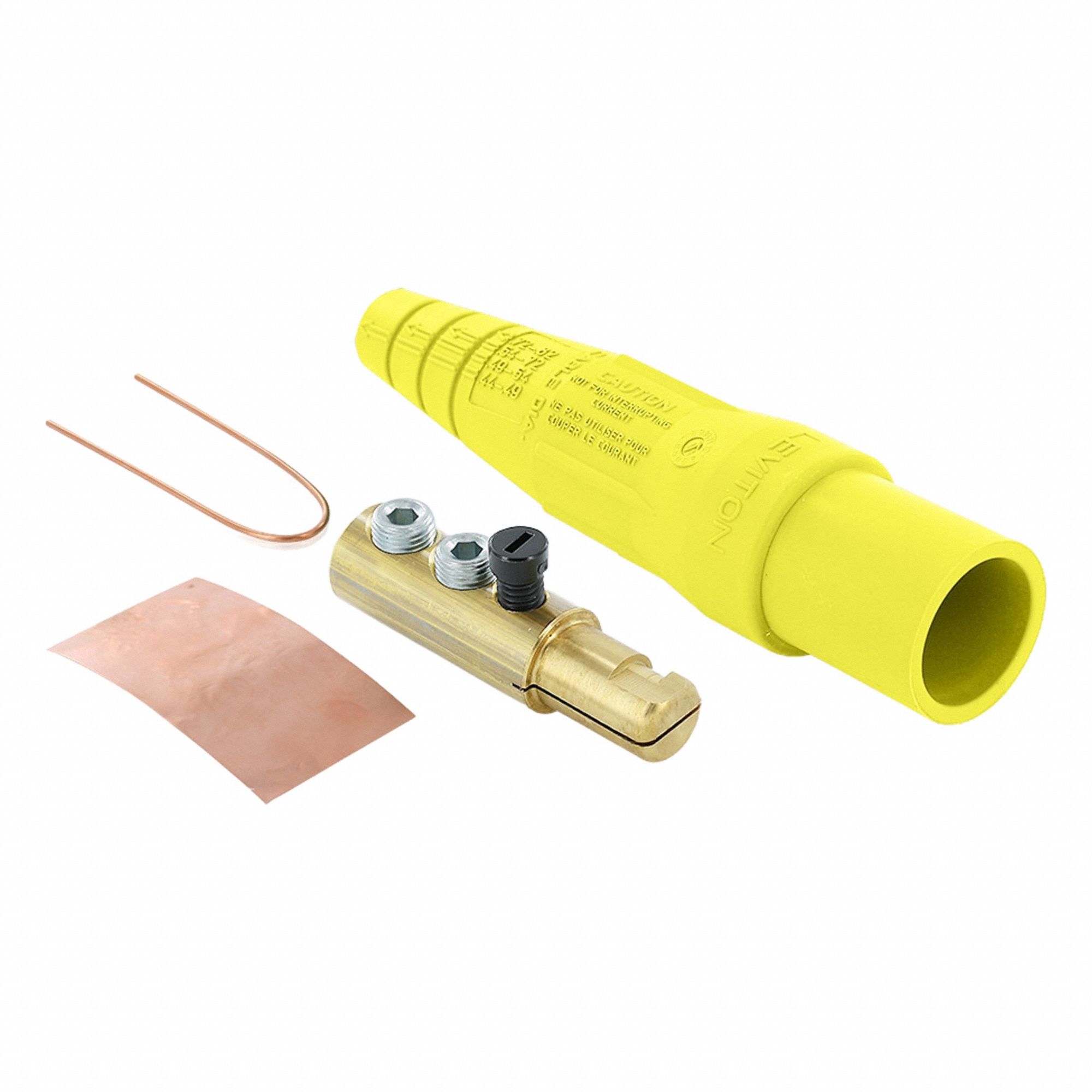 Single Pole Inline 190 A Male Yellow