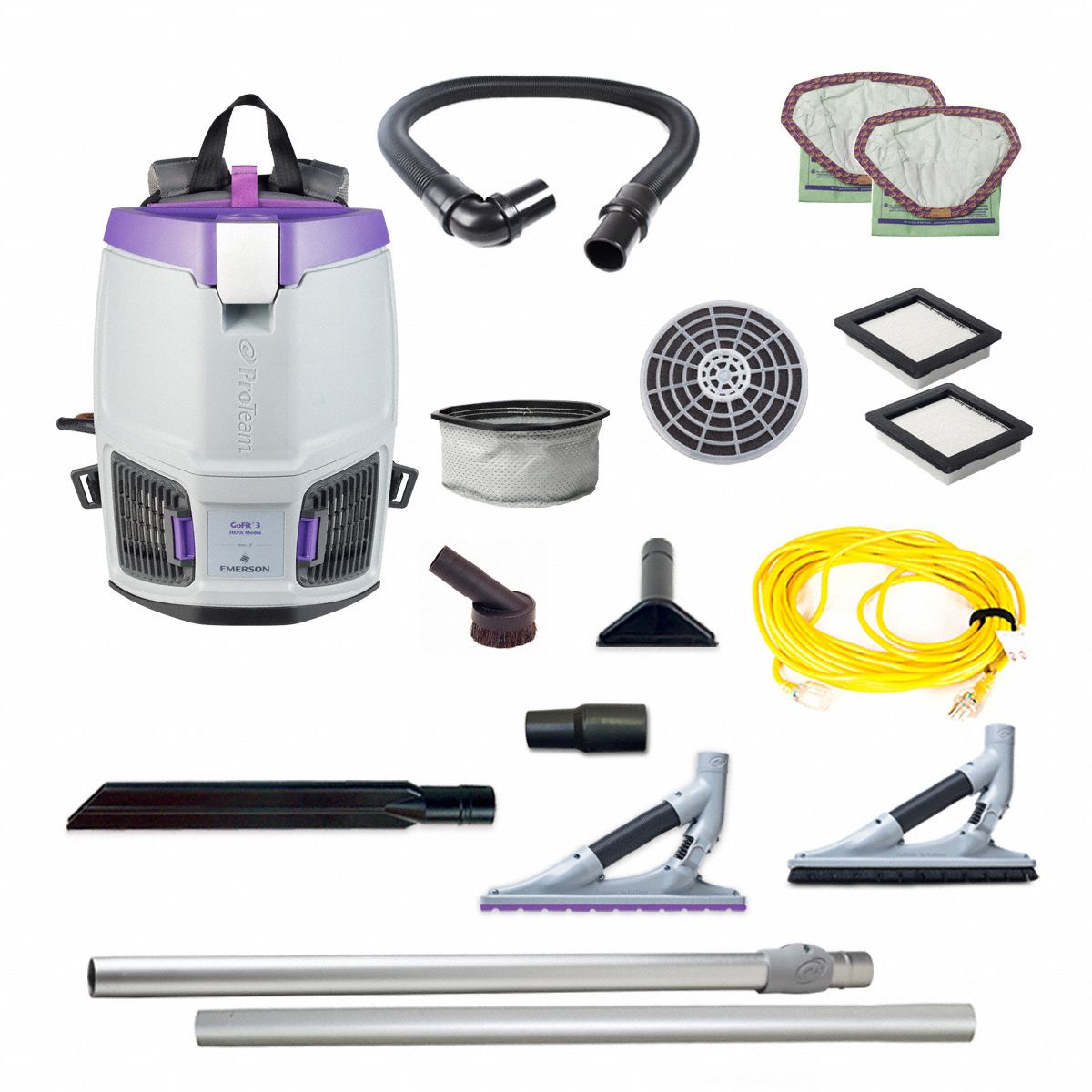 Backpack Vacuum: 153 cfm Air Flow, 11.4 lb Wt, 68 dB Sound Level, 3/4 gal Vacuum Capacity
